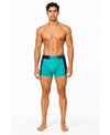 Hiflyers Men'S Micro Modal Spandex Sports Trunk|Anti-Bacterial Odour-Free Fabric|Regular Fit|Ultra Soft Breathable Premium Innerwear|Pack Of 3|Teal,Onion,Grey