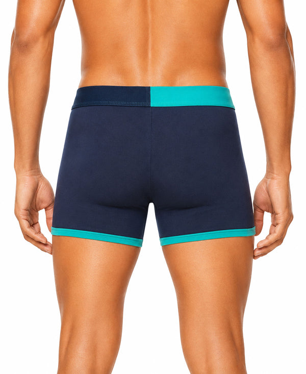 Hiflyers Men'S Micro Modal Spandex Sports Trunk|Anti-Bacterial Odour-Free Fabric|Regular Fit|Ultra Soft Breathable Premium Innerwear|Pack Of 2|Onion,Teal