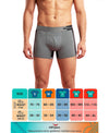 Hiflyers Men'S Micro Modal Spandex Sports Trunk|Anti-Bacterial Odour-Free Fabric|Regular Fit|Ultra Soft Breathable Premium Innerwear|Pack Of 2|Navy,Grey