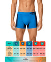 Hiflyers Men'S Micro Modal Spandex Sports Trunk|Anti-Bacterial Odour-Free Fabric|Regular Fit|Ultra Soft Breathable Premium Innerwear|Pack Of 3|Navy,Blue,Grey