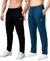 T.T. Men Dri-Fit Jogger Track Pant |Regular Fit| Side Zipper Pocket|Ideal For Gym, Running, Lounge & Casual Wear Pack Of 2-Black,Airforce