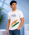 T.T. Men Patriotic Graphic Printed | Half Sleeves | Cotton Blended T-Shirts For Men | Regular Fit | Perfect for 15th Aug & Republic Day-White(Non-Returnable | Non-Exchangeable Item)