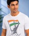 T.T. Men Patriotic Graphic Printed | Half Sleeves | Cotton Blended T-Shirts For Men | Regular Fit | Perfect for 15th Aug & Republic Day-White(Non-Returnable | Non-Exchangeable Item)