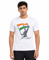 T.T. Men Patriotic Graphic Printed | Half Sleeves | Cotton Blended T-Shirts For Men | Regular Fit | Perfect for 15th Aug & Republic Day-White(Non-Returnable | Non-Exchangeable Item)