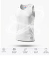 T.T. Men Dri-Fit Polyester Fooball-Knit Fabric| Round Neck | Sleeveless | Sweat-Wicking Gym & Active Wear Tees|Pack Of 2|Light Grey,White