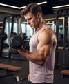 T.T. Men Dri-Fit Polyester Fooball-Knit Fabric| Round Neck | Sleeveless | Sweat-Wicking Gym & Active Wear Tees|Pack Of 2|Light Grey,Light Pink