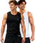 T.T. Men Dri-Fit Polyester Fooball-Knit Fabric| Round Neck | Sleeveless | Sweat-Wicking Gym & Active Wear Tees|Pack Of 2|Black,White