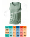 T.T. Men Dri-Fit Polyester Fooball-Knit Fabric| Round Neck | Sleeveless | Sweat-Wicking Gym & Active Wear Tees|Pack Of 2|Light Blue,Light Green