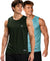 T.T. Men Dri-Fit Polyester Fooball-Knit Fabric| Round Neck | Sleeveless | Sweat-Wicking Gym & Active Wear Tees|Pack Of 2|Dark Green,Sky Blue