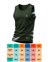 T.T. Men Dri-Fit Polyester Fooball-Knit Fabric| Round Neck | Sleeveless | Sweat-Wicking Gym & Active Wear Tees|Pack Of 2|Dark Green,Navy