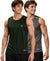 T.T. Men Dri-Fit Polyester Fooball-Knit Fabric| Round Neck | Sleeveless | Sweat-Wicking Gym & Active Wear Tees|Pack Of 2|Dark Green,Light Grey