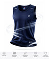 T.T. Men Dri-Fit Polyester Fooball-Knit Fabric| Round Neck | Sleeveless | Sweat-Wicking Gym & Active Wear Tees|Pack Of 3|Red,Navy,White