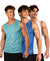 T.T. Men Dri-Fit Polyester Fooball-Knit Fabric| Round Neck | Sleeveless | Sweat-Wicking Gym & Active Wear Tees|Pack Of 3|Light Blue,Sky Blue,White