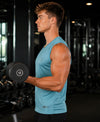 T.T. Men Dri-Fit Polyester Fooball-Knit Fabric| Round Neck | Sleeveless | Sweat-Wicking Gym & Active Wear Tees|Pack Of 3|Light Grey,Light Pink,Sky Blue