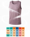 T.T. Men Dri-Fit Polyester Fooball-Knit Fabric| Round Neck | Sleeveless | Sweat-Wicking Gym & Active Wear Tees|Pack Of 3|Light Grey,Light Pink,Light Purple