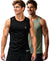 T.T. Men Dri-Fit Polyester Fooball-Knit Fabric| Round Neck | Sleeveless | Sweat-Wicking Gym & Active Wear Tees|Pack Of 2|Black,Light Green