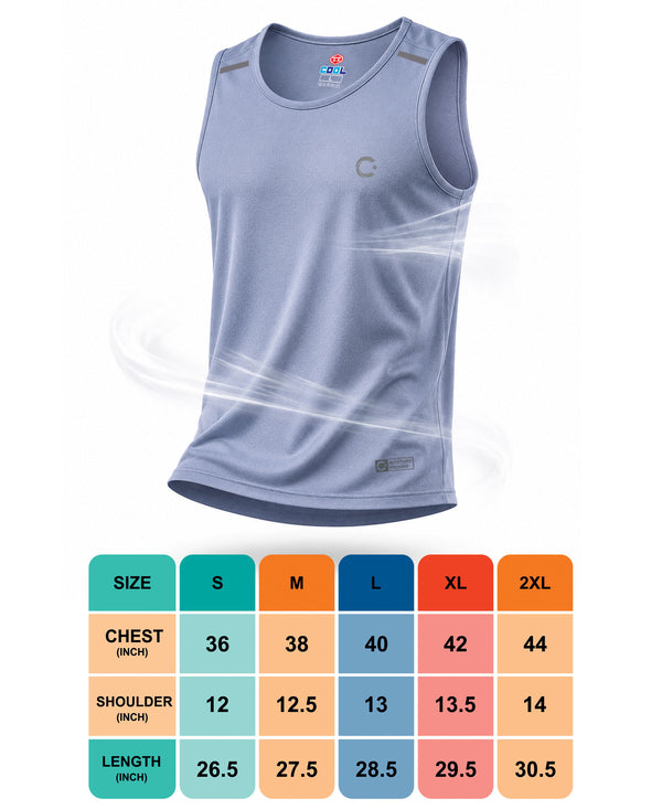 T.T. Men Dri-Fit Polyester Fooball-Knit Fabric| Round Neck | Sleeveless | Sweat-Wicking Gym & Active Wear Tees|Pack Of 3|Light Pink,Light Purple,Navy