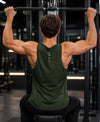 T.T. Men Dri-Fit Polyester Fooball-Knit Fabric| Round Neck | Sleeveless | Sweat-Wicking Gym & Active Wear Tees|Pack Of 2|Black,Dark Green