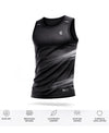 T.T. Men Dri-Fit Polyester Fooball-Knit Fabric| Round Neck | Sleeveless | Sweat-Wicking Gym & Active Wear Tees|Pack Of 2|Black,Dark Green