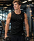 T.T. Men Dri-Fit Polyester Fooball-Knit Fabric| Round Neck | Sleeveless | Sweat-Wicking Gym & Active Wear TeesBlack