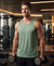 T.T. Men Dri-Fit Polyester Fooball-Knit Fabric| Round Neck | Sleeveless | Sweat-Wicking Gym & Active Wear TeesLight Green