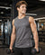 T.T. Men Dri-Fit Polyester Fooball-Knit Fabric| Round Neck | Sleeveless | Sweat-Wicking Gym & Active Wear TeesLight Grey