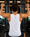 T.T. Men Dri-Fit Polyester Fooball-Knit Fabric| Round Neck | Sleeveless | Sweat-Wicking Gym & Active Wear TeesWhite