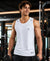 T.T. Men Dri-Fit Polyester Fooball-Knit Fabric| Round Neck | Sleeveless | Sweat-Wicking Gym & Active Wear TeesWhite