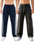 T.T. Men Premium Cotton Cut & Sew Track Pant |Straight Fit| Side Zipper Pocket|Ideal For Gym, Running, Lounge & Casual Wear Pack Of 2-Navy,Anthra