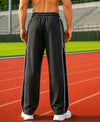T.T. Men Premium Cotton Cut & Sew Track Pant |Straight Fit| Side Zipper Pocket|Ideal For Gym, Running, Lounge & Casual Wear Pack Of 2-Anthra,Airforce