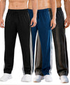 T.T. Men Premium Cotton Cut & Sew Track Pant |Straight Fit| Side Zipper Pocket|Ideal For Gym, Running, Lounge & Casual Wear Pack Of 3-Black,Airforce,Anthra