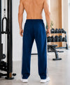T.T. Men Premium Cotton Cut & Sew Track Pant |Straight Fit| Side Zipper Pocket|Ideal For Gym, Running, Lounge & Casual Wear -Airforce