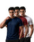 T.T. Men Dri-Fit Polyester Dot- Knit Fabric| Round Neck | Half Sleeve | Sweat-Wicking Gym & Active Wear Tees Pack Of 3 Navy,Maroon,White