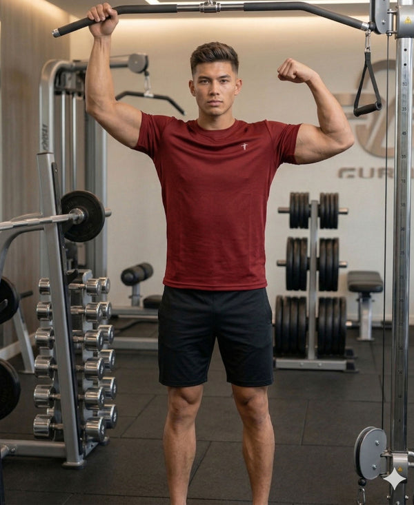 T.T. Men Dri-Fit Polyester Dot- Knit Fabric| Round Neck | Half Sleeve | Sweat-Wicking Gym & Active Wear Tees Pack Of 3 Maroon,White,Yellow