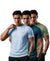 T.T. Men Dri-Fit Polyester Dot- Knit Fabric| Round Neck | Half Sleeve | Sweat-Wicking Gym & Active Wear Tees Pack Of 3 Light Blue,Teal,Light Green