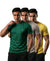 T.T. Men Dri-Fit Polyester Dot- Knit Fabric| Round Neck | Half Sleeve | Sweat-Wicking Gym & Active Wear Tees Pack Of 3 Green,Light Grey,Yellow