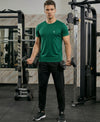 T.T. Men Dri-Fit Polyester Dot- Knit Fabric| Round Neck | Half Sleeve | Sweat-Wicking Gym & Active Wear Tees Pack Of 3 Green,Light Grey,Yellow
