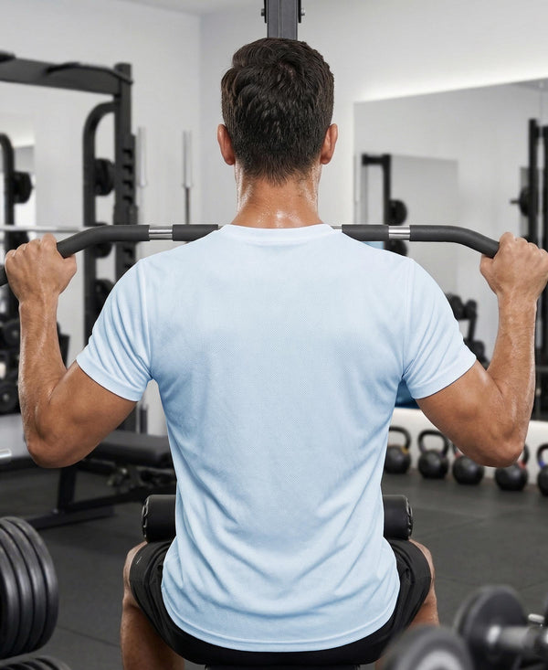 T.T. Men Dri-Fit Polyester Dot- Knit Fabric| Round Neck | Half Sleeve | Sweat-Wicking Gym & Active Wear Tees Pack Of 3 Light Blue,Light Grey,Black