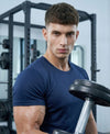T.T. Men Dri-Fit Polyester Dot- Knit Fabric| Round Neck | Half Sleeve | Sweat-Wicking Gym & Active Wear Tees Pack Of 3 Black,Blue,Olive