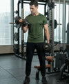 T.T. Men Dri-Fit Polyester Dot- Knit Fabric| Round Neck | Half Sleeve | Sweat-Wicking Gym & Active Wear Tees Pack Of 4 Light Grey,Black,Navy,Olive