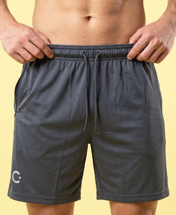 T.T. Men|Dri Fit Sports Short|Regular Fit|Side Pocket|Ideal For Gym, Sports & Daily Wear|Pack Of 1-Grey