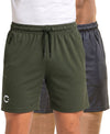 T.T. Men|Dri Fit Sports Short|Regular Fit|Side Pocket|Ideal For Gym, Sports & Daily Wear|Pack Of 2-Olive,Grey
