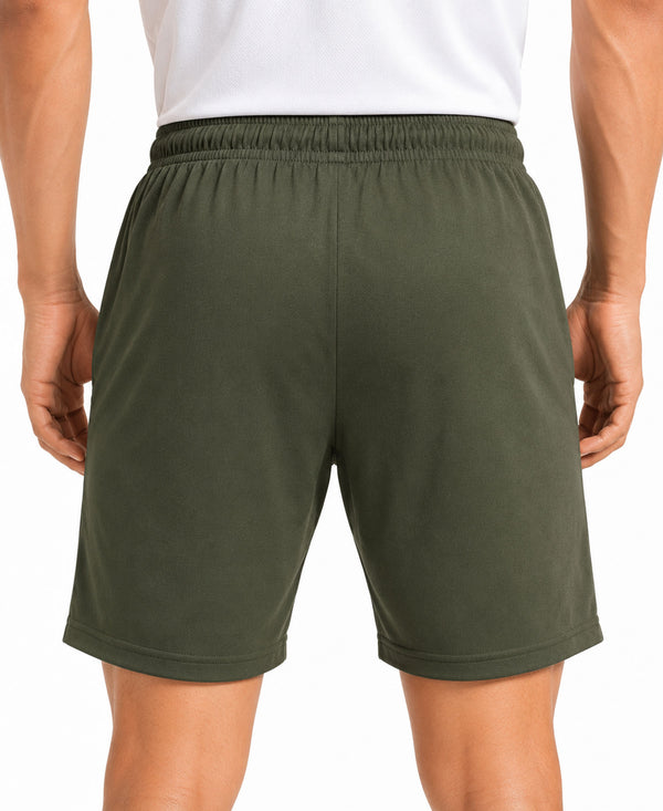 T.T. Men|Dri Fit Sports Short|Regular Fit|Side Pocket|Ideal For Gym, Sports & Daily Wear|Pack Of 2-Olive,Grey