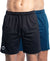 T.T. Men|Dri Fit Sports Short|Regular Fit|Side Pocket|Ideal For Gym, Sports & Daily Wear|Pack Of 2-Black,Teal