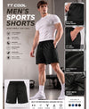 T.T. Men|Dri Fit Sports Short|Regular Fit|Side Pocket|Ideal For Gym, Sports & Daily Wear|Pack Of 2-Black,Olive