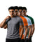 T.T. Men Dri-Fit Polyester Dot- Knit Fabric| Round Neck | Half Sleeve | Sweat-Wicking Gym & Active Wear Tees Pack Of 4 Steel Grey,Orange,Light Blue,Green
