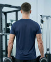 T.T. Men Dri-Fit Polyester Dot- Knit Fabric| Round Neck | Half Sleeve | Sweat-Wicking Gym & Active Wear Tees Pack Of 4 Steel Grey,Orange,Blue,Olive