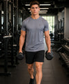 T.T. Men Dri-Fit Polyester Dot- Knit Fabric| Round Neck | Half Sleeve | Sweat-Wicking Gym & Active Wear Tees Pack Of 3 Steel Grey,Orange,Teal