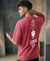 T.T. Men|Oversized Printed T-Shirt|Round Neck|Soft Breathable Cotton Fabric | Street , Casual & Outdoor Wear Tees|Rise Print|Pink