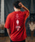 T.T. Men|Oversized Printed T-Shirt|Round Neck|Soft Breathable Cotton Fabric | Street , Casual & Outdoor Wear Tees|Rise Print|Red